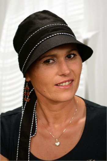 Ľanový klobúk so šiltom. – Obrázok 2