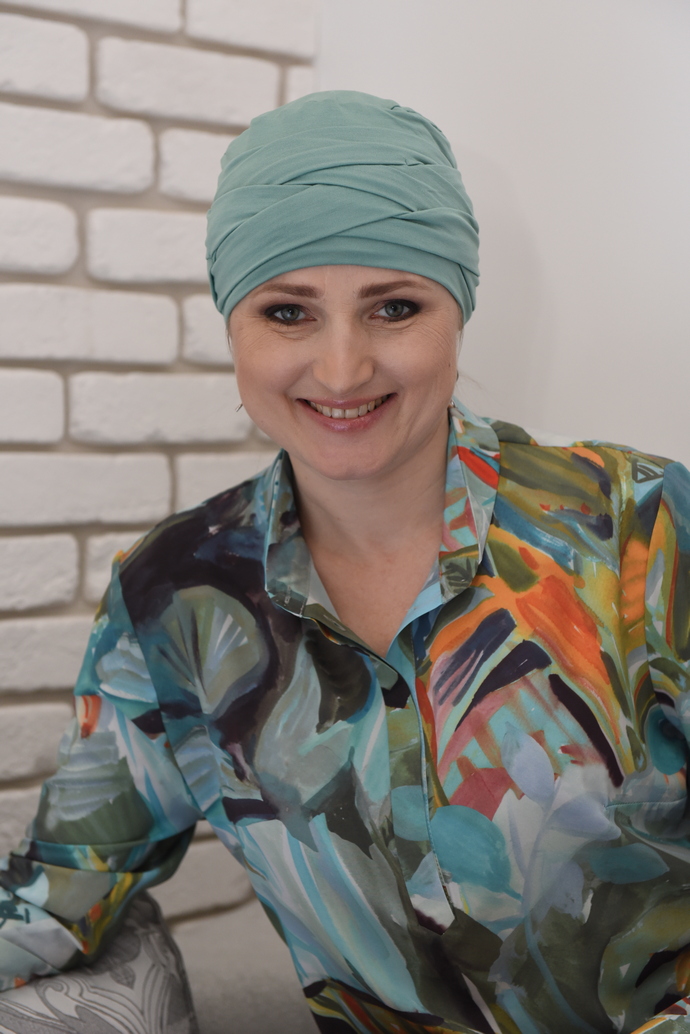 Excluzívny turban na hlavu z bambusu Olga. – Obrázok 3