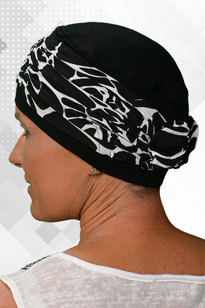 Turban s čelenkou čierny Kornel.