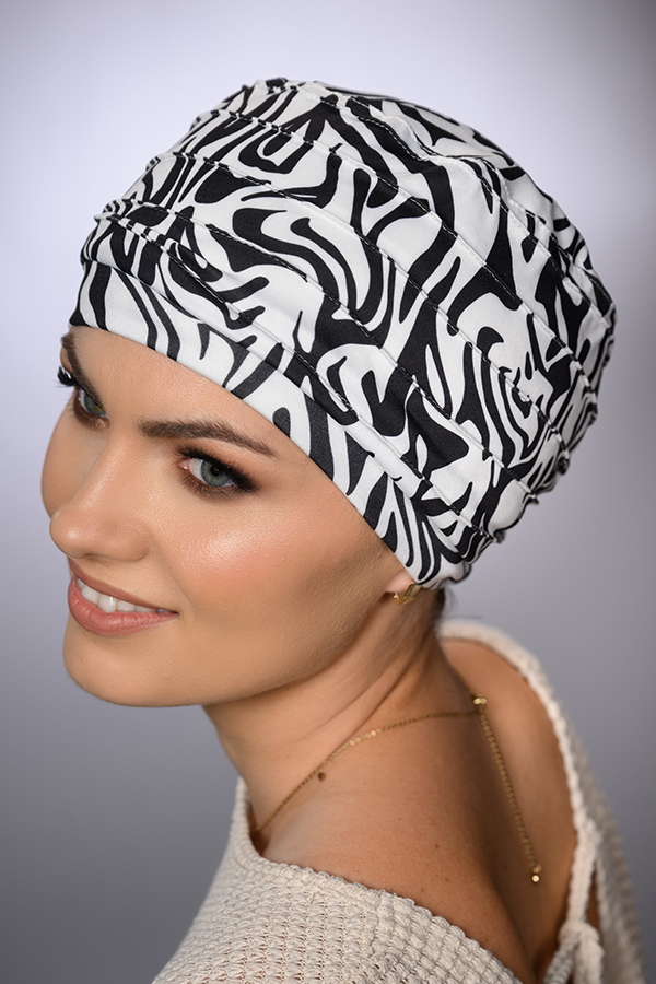 Bavlnené onkologické Turbany Naďa s podšívkou. – Obrázok 3